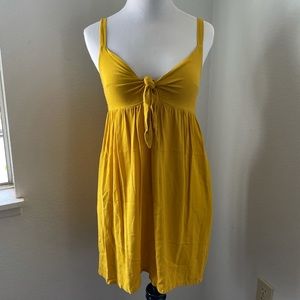 Fighting Eel Ava Sky Tie Front Dress XS Marigold